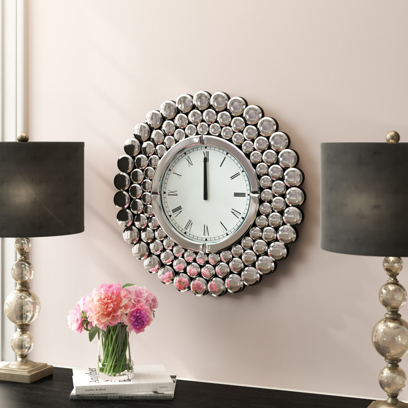 mirror wall clock
